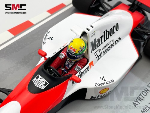 Mclaren MP4/5B 27 Ayrton Senna 1990 F1 World Champion 1:18 MINICHAMPS with Decal - Picture 9 of 10