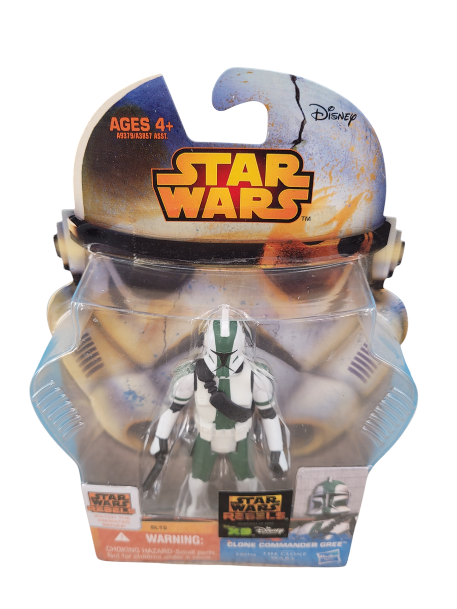 Star Wars Rebels Clone Commander Gree Action Figure SL15 Disney Hasbro 2014  NEW