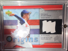 Upper Deck 2005 Pedro Martinez Origins Jerseys Memorabilia Insert #OR-PM Red Sox