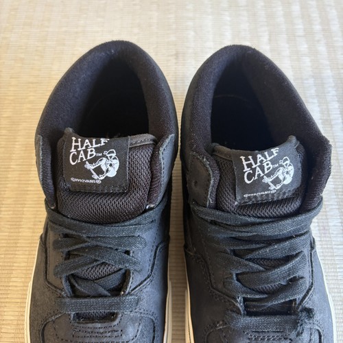 Vans Half Cab Pro Skate Shoes Mens Size 9 Black Suede Mid Top Skateboard Sneaker - Picture 14 of 20