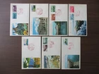 Japan Stamp First Day Cover National Park and Quasi-national Park 7 Covers 1963
