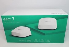 New eero 7 Dual-Band Mesh Wi-Fi 7 System 2-Pack , Up to 2.5Gbps, 4,000 sq.ft