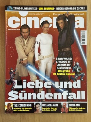 Cinema 5/02 Mai 2002 +8 Filmplakatkarten Filmzeitschrift Kinomagazin Heft