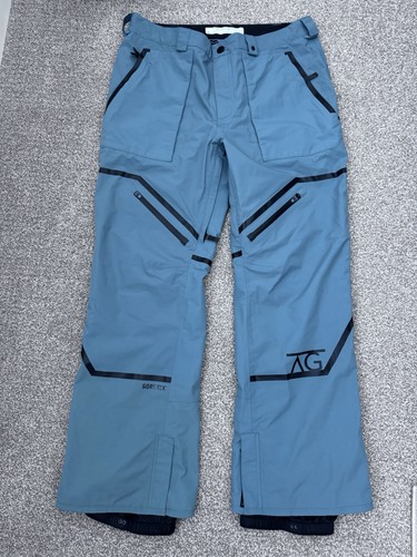 Analog Gore-Tex Blue Green Snowboard Ski Unisex XL (38x46)Adjustable Pants