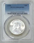 1950 Franklin Half Dollar PCGS MS64FBL Frosty White PQ New Holder #Q348G