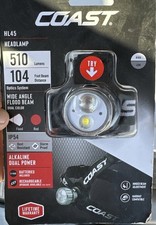 Coast HL45 LED Headlamp 510 Lumens Dual Color Red/White NEW Sealed