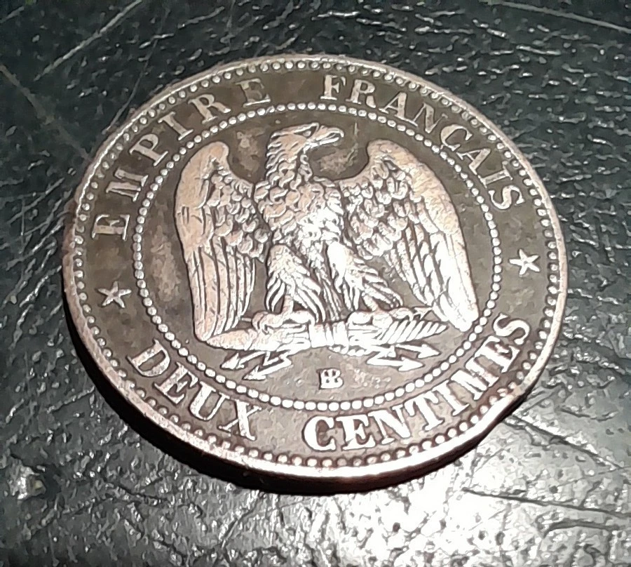 FRANCE - 2 Centimes Napoléon III 1855 BB Strasbourg - Tête Nue - Photo 3/3