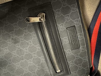 Gucci GG Supreme Black Messenger Umhängetasche