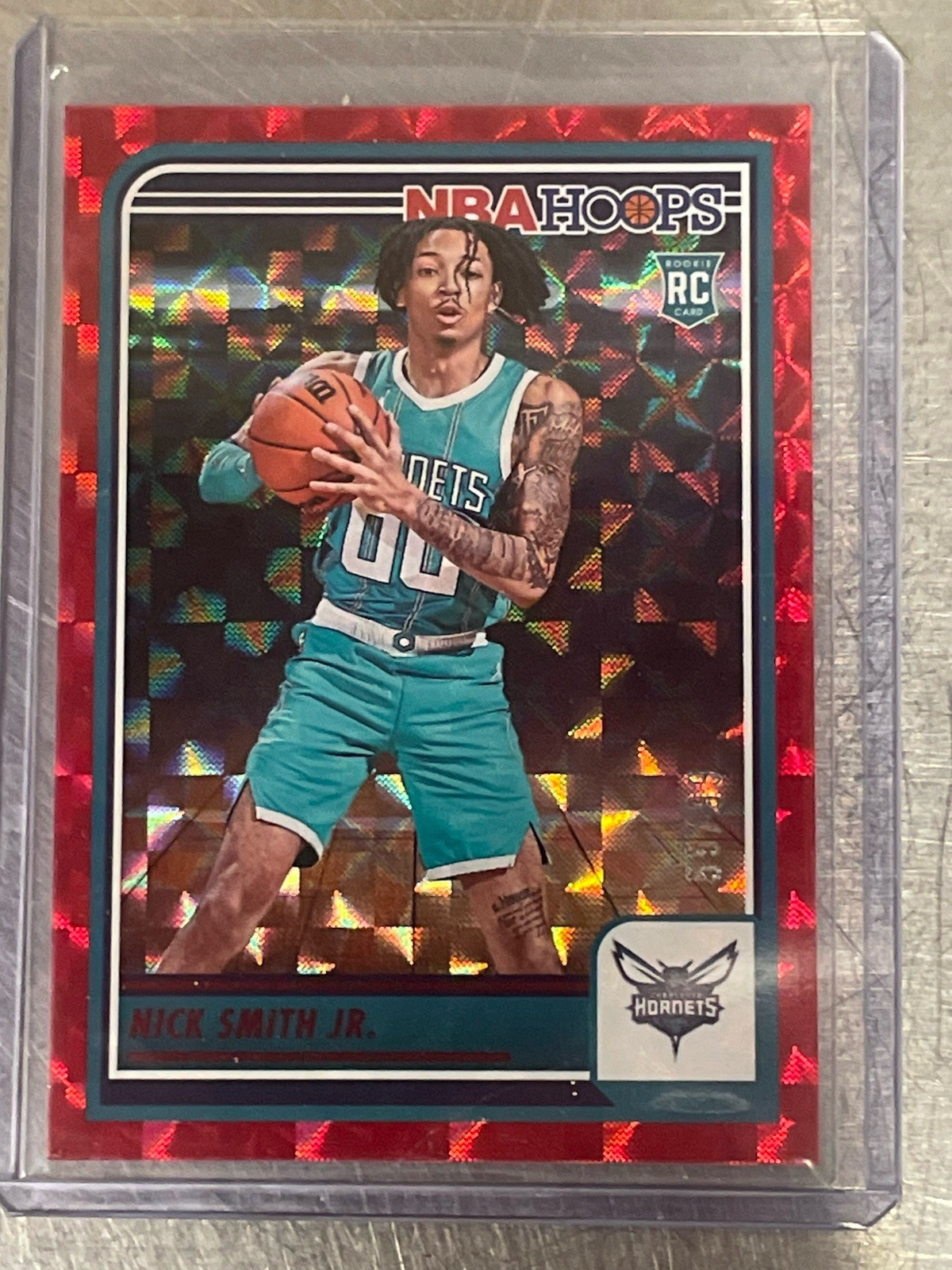 2023-24 Panini NBA Hoops - Rookies Nick Smith Jr. #235 Hyper Red /99 (RC)