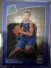 JALEN BRUNSON 2018-19 PANINI DONRUSS OPTIC #179 ROOKIE BLUE VELOCITY PRIZM RC