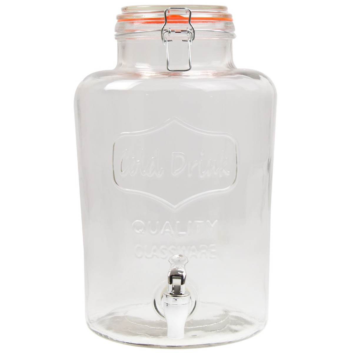 Dispenser Bevande In Vetro Jumbo Da 7,6 Litri - Con Rubinetto E Coperchio Ermetico | Per Feste, Matrimoni E BBQ - Foto 9