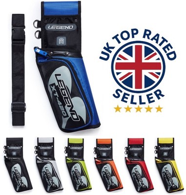 Legend Archery Field Seitenpfeilköcher & verstellbarer Gürtel XT-420 Nylon Rechtshand