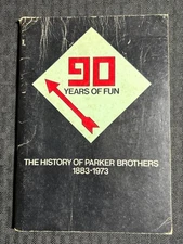 1883-1973 90 YEARS OF FUN The History of Parker Brothers G/VG 3.0 Paperback 72pg