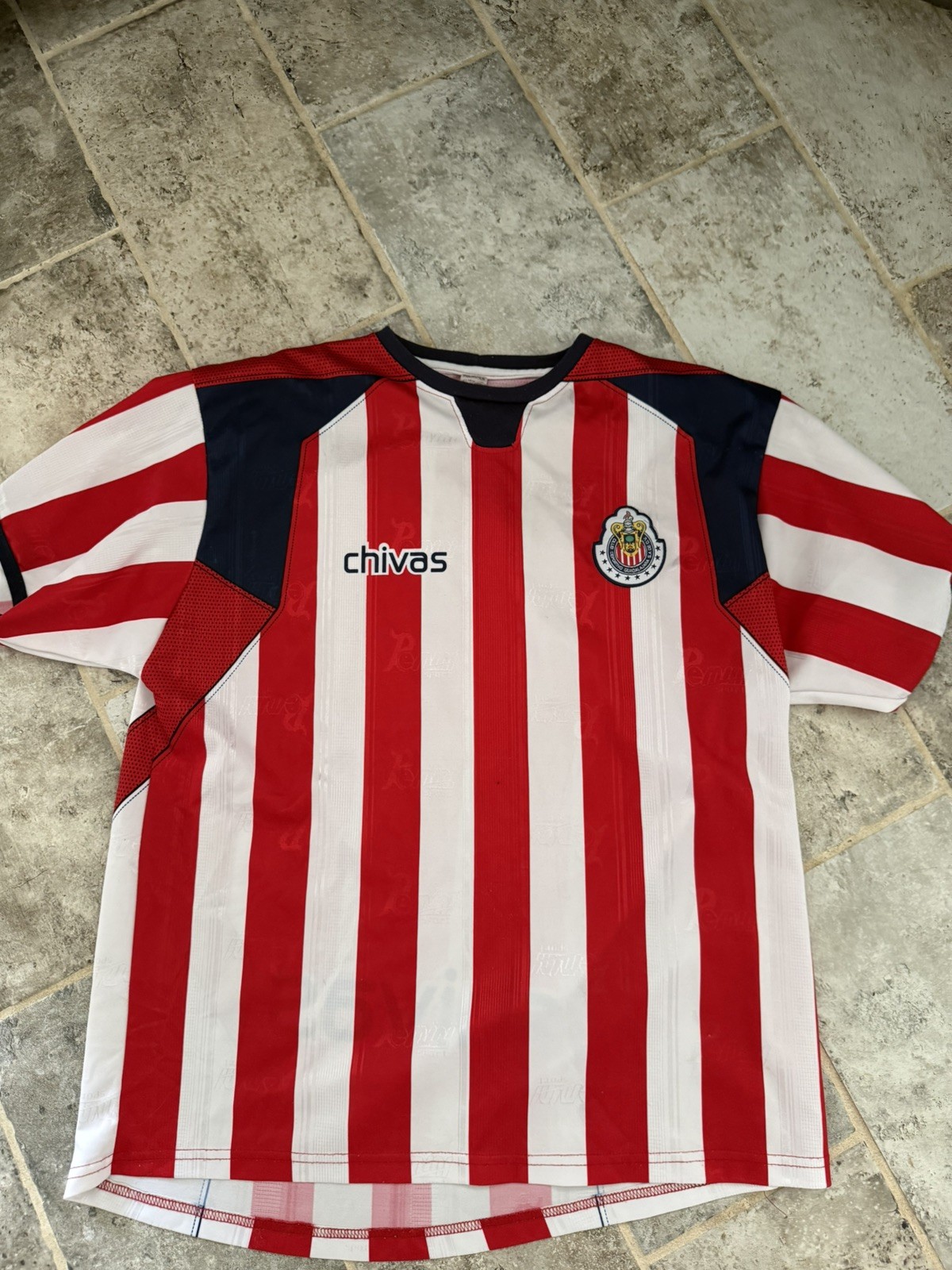 Chivas De Guadalajara Soccer Jersey Men XL Striped Mexico Futbol Football City