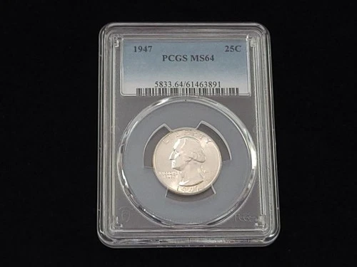 1947 Washington Silver Quarter PCGS Graded MS64 #61463891