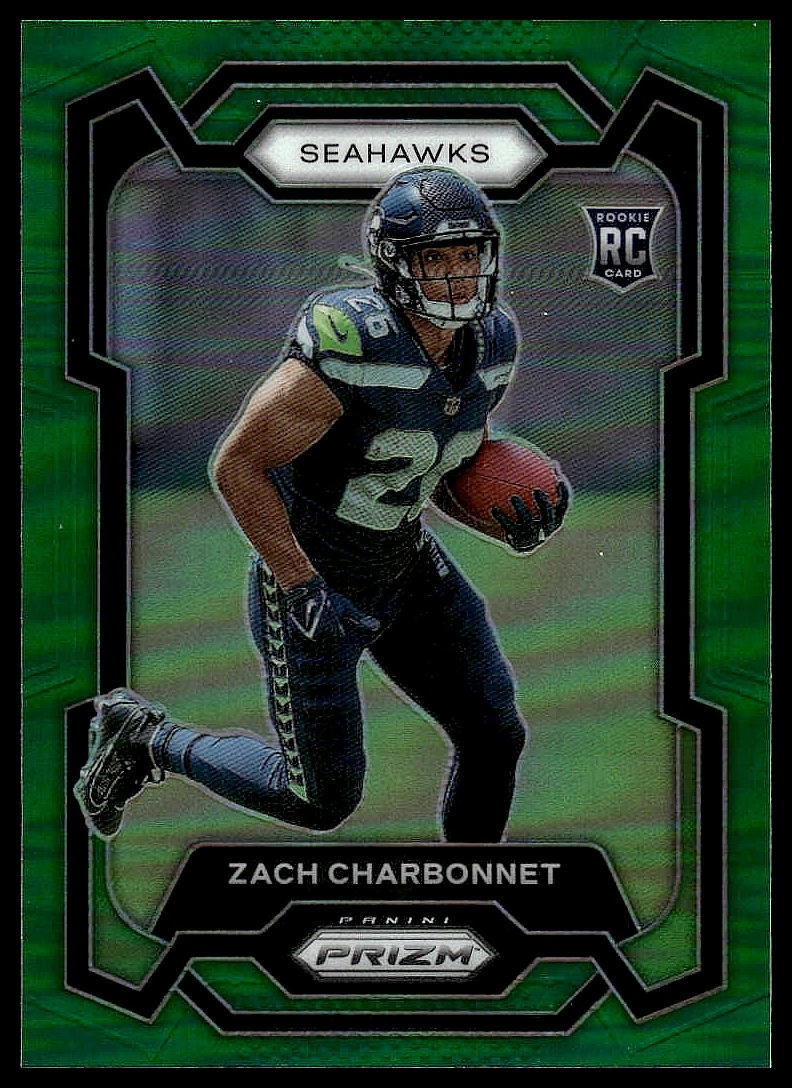 2023 Panini Prizm #392 Zach Charbonnet Green