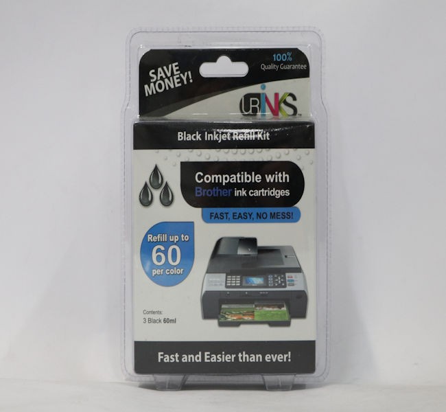 Набор для заправки черных струйных принтеров Uinks совместимый с чернильными картриджами Brother 2090₽