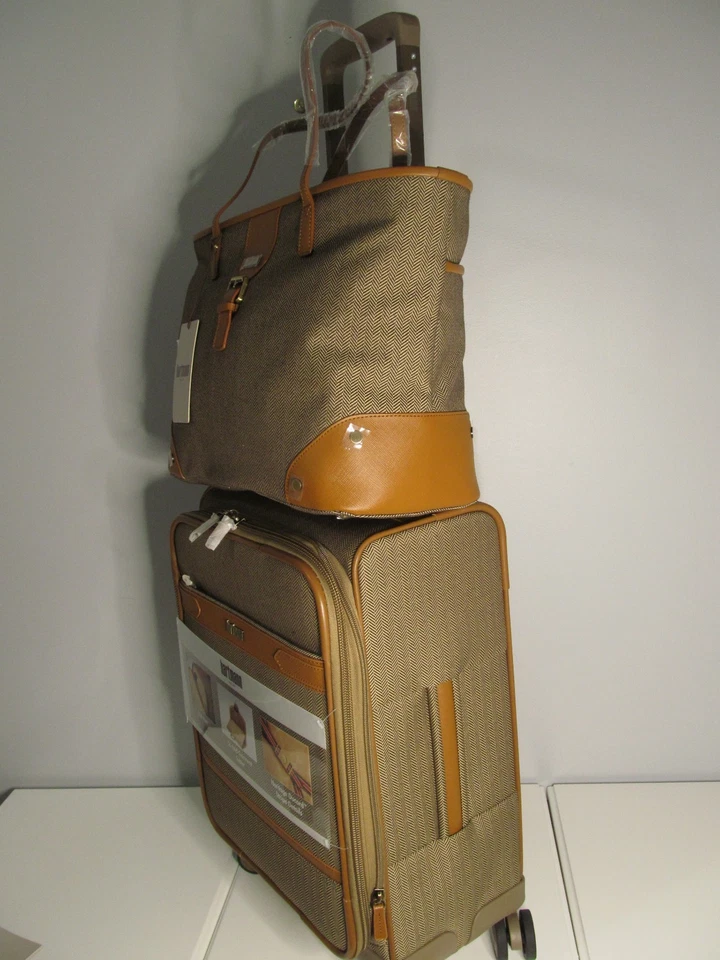 Juego de equipaje Hartmann para mujer color espiga tostado - Varilla de viaje para llevar y hombros - Nuevo con etiquetas Foto 3 de 4