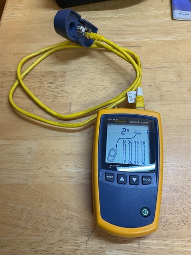 Fluke Networks Microscanner2 MS2-100 Cable Verifier - Cat5/Cat6/Coax - Picture 12 of 12