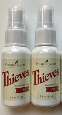 Pack of 2 Young Living Thieves Spray 1 fl oz Brand New Sealed Unopened Fast Ship