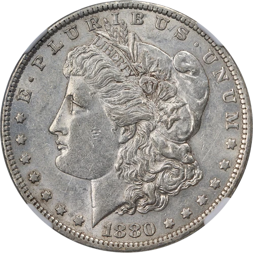 1880-O Morgan Silver Dollar Hangnail NGC AU55 VAM 48 Nice Strike