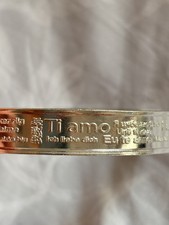 Fine Silver Bangel 999 Pure Silver ?I Love You? Valentines Day Special Gift