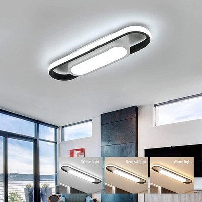 LED-Deckenleuchte, 24 Watt, 40 x 12 cm, geeignet für Schlafzimmer und Wohnzimmer
