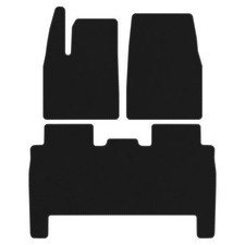 Velours Fußmatten für Tesla X ab Bj. 2021 Passfrom Neu Automatten LUX 3-tlg.