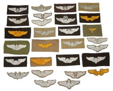 Original WWII USAAF Army Air Force Wings 28 Patches Lot 1 DR16