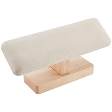 Wooden Watch Display Stand, T-Bar Bracelet Holder Faux Suede Jewelry Organize...