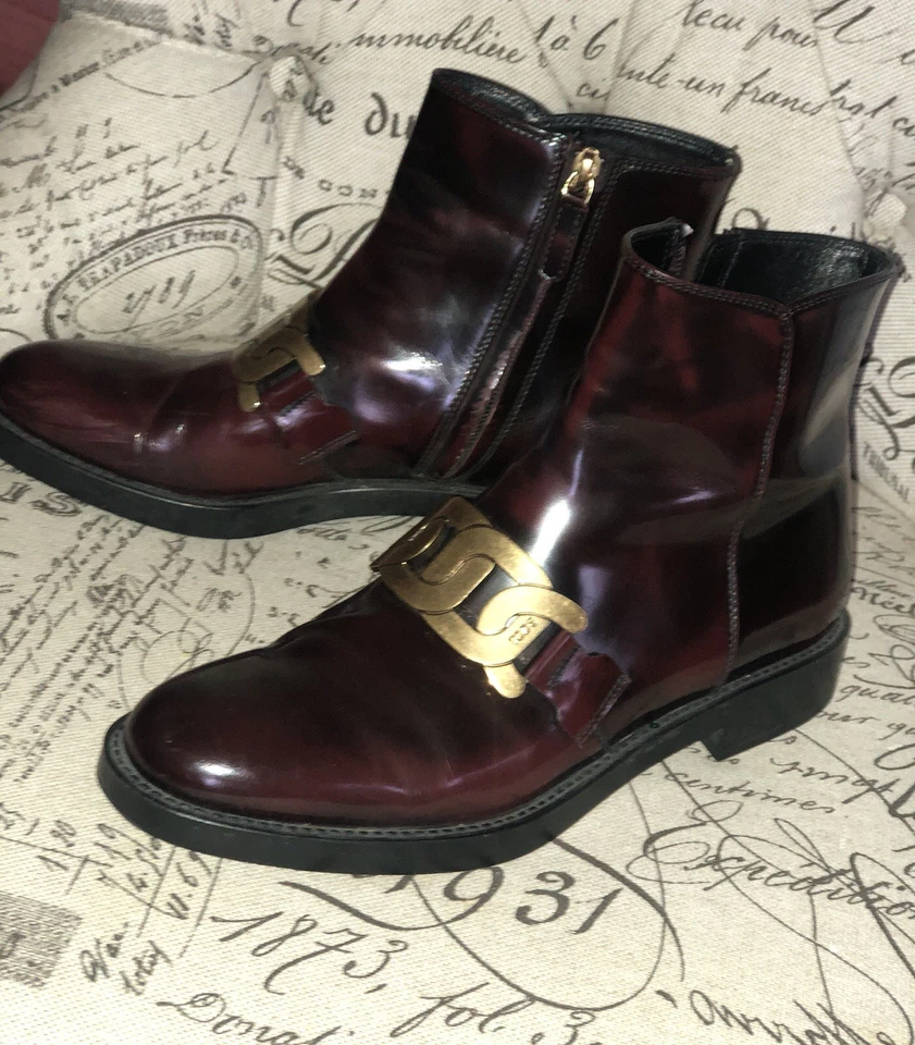 BOTINES TOD’S MUJER DK MARRÓN CHAROL HEBILLA CHELSEA TALLA 7.5 Usados Foto 2 de 4