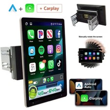 Android 15 4 64G Double 2Din 10.1" Car Stereo Radio GPS CarPlay Navigation WiFi