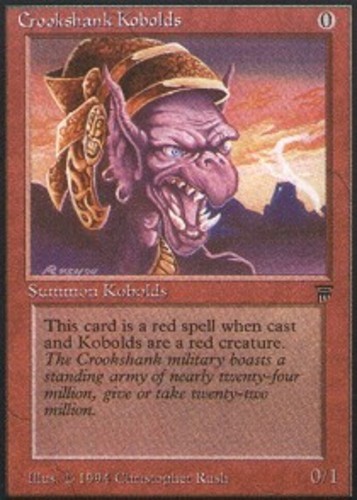 1x Crookshank Kobolds Light Play, English Legends MTG Magic