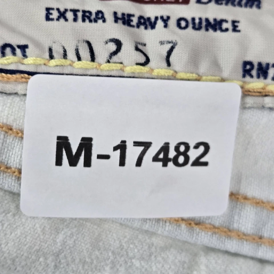 Pantalones de mezclilla vintage Abercrombie & Fitch para hombre 32X32 Bootcut onza extra pesada Y2K LEER Foto 2 de 4