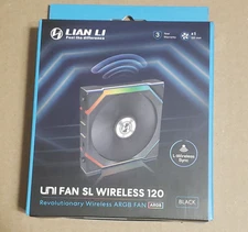 Lian Li Uni Fan SL Wireless 120 mm ARGB PC Case Fan Model: 12SL1W1B Black