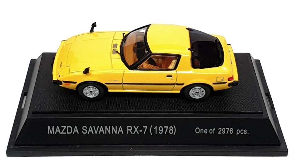 Mazda Savanna RX-7 1978 escala 1/43 diecast 149 - amarillo Foto 4 de 4
