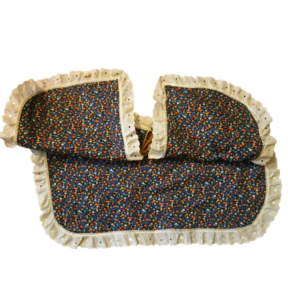 VTG 80's Handmade Cape Collar Ruffled Western Cape Collar S Embellished Beaded - image 3 of 4