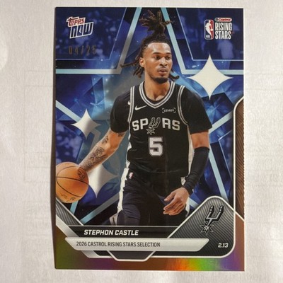 Topps Now Stephon Castle Rising Star RS-4 Orange Foil Parallel SP /25