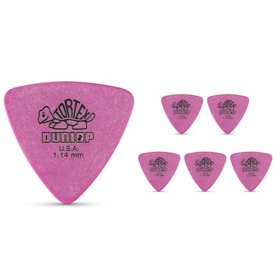 Dunlop Tortex Triangle Guitar Picks 6 Pack 1.14 mm