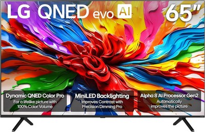 LG 65QNED92AUA 65'' 4K QNED Mini LED evo AI Smart TV with Dolby Atmos (2025)