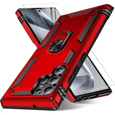 For Samsung Galaxy S23 Ultra Case S23 Plus Phone Cover Shockproof+Tempered Glass