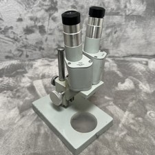 Vintage Binocular Stereo Microscope W10X Eyepieces School Lab Industrial