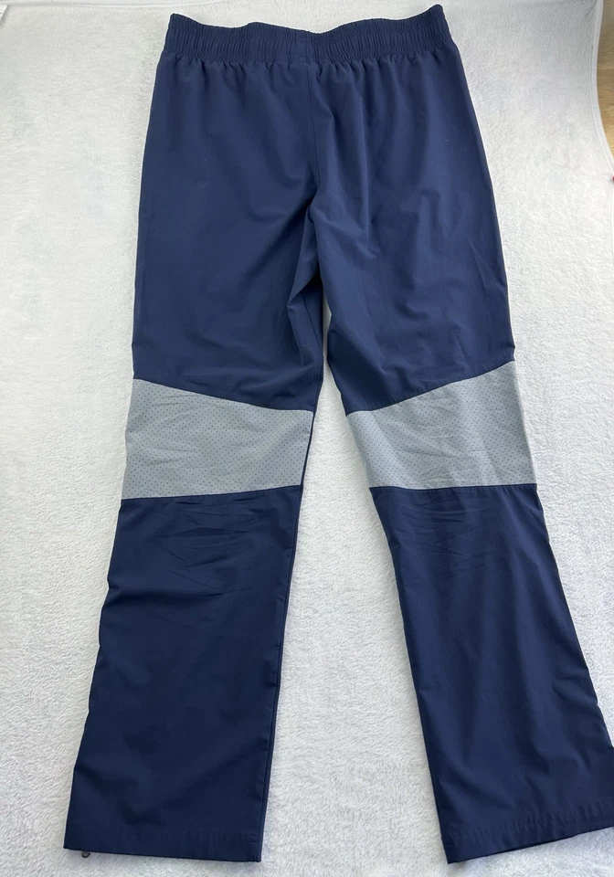 Under Armour HeatGear Track Pants Mens L Tall Navy Vented Mesh Zip Leg Athletic - Image 2 of 4