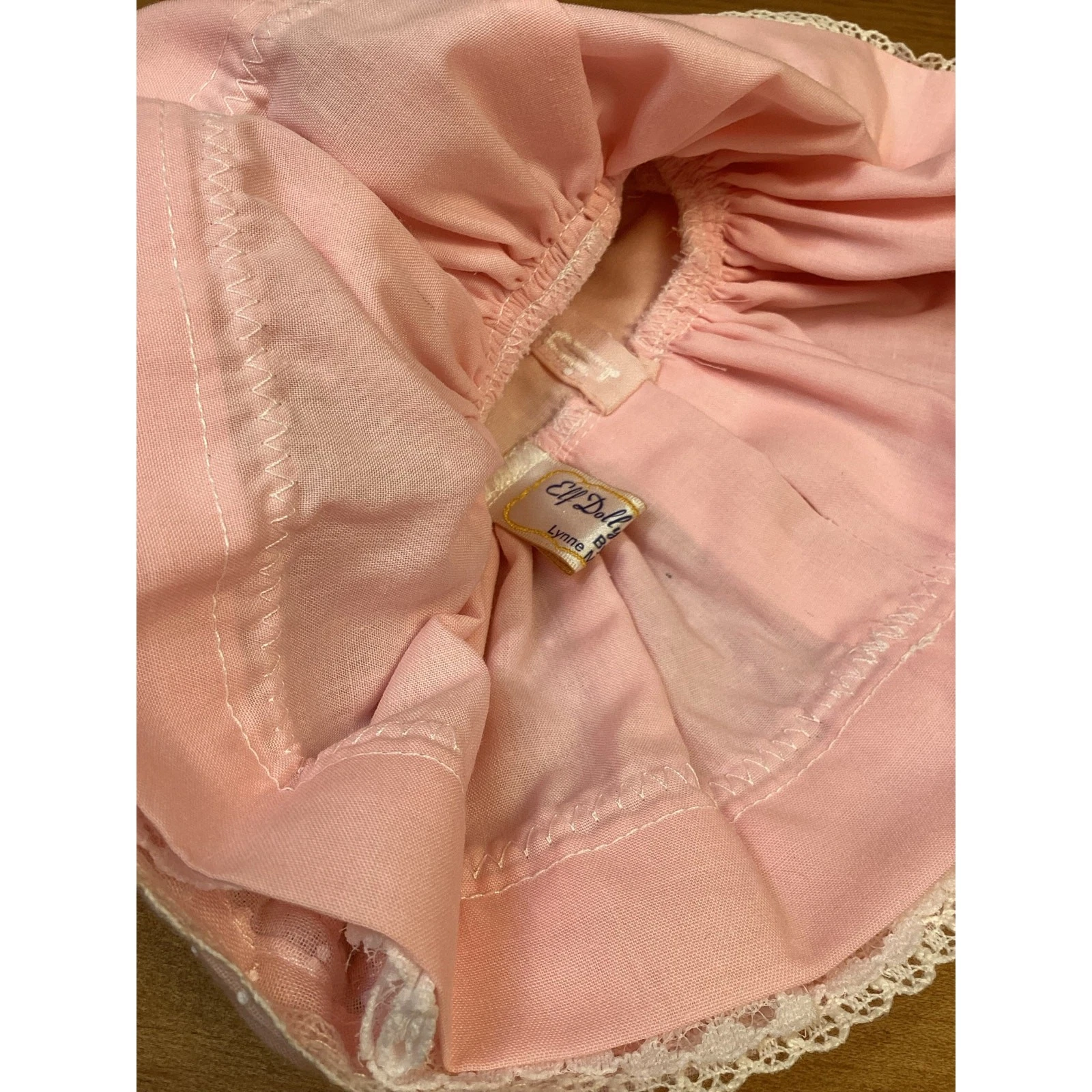 VETEMENTS Vestito Bambola Ideale Personaggio Americano Effanbee Toni Shirley Sue Rosa Frilly Pizzo