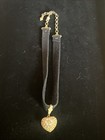Vtg Roxanne Assoulin Gold Tone Pave Crystal Heart Pendant Choker Necklace HTF — photo 7