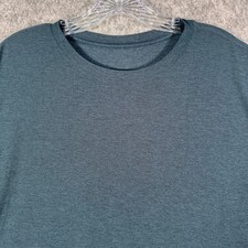 Vuori Strato Tech T Shirt Mens Large Blue Short Sleeve