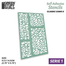Self-adhesive stencils - Classic Camo 2 - Painting Tools airbrush modelling
