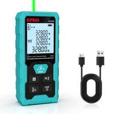 Green Laser Distance Meter, 328ft Measuring Tool with USB Type-C Rechargeable...