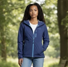 Marmot Refuge Jacket Arctic Navy Womens M Medium Ski Snowboard Primaloft Gorp