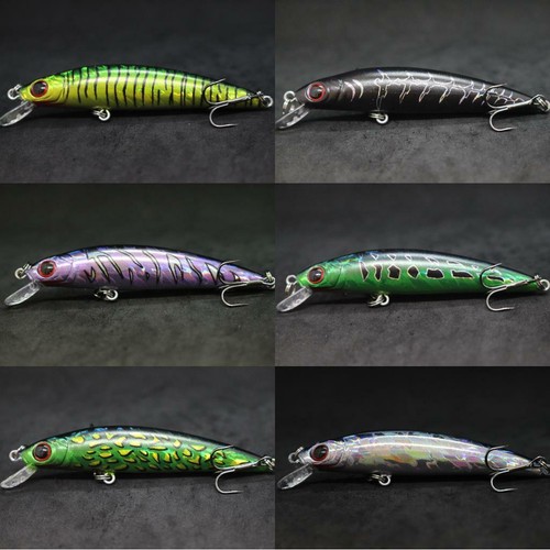 Jerkbait Bass Fishing Lure wLure Minnow Tight Wobble Slow Floating M641 - Picture 6 of 139